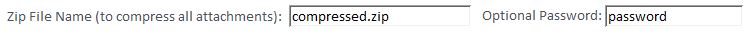 Compress all your email attachments into a zip file with password