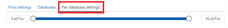 Set Database DTU Limits