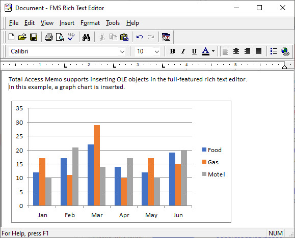 Total Access Memo Rich Text Format Field Editor